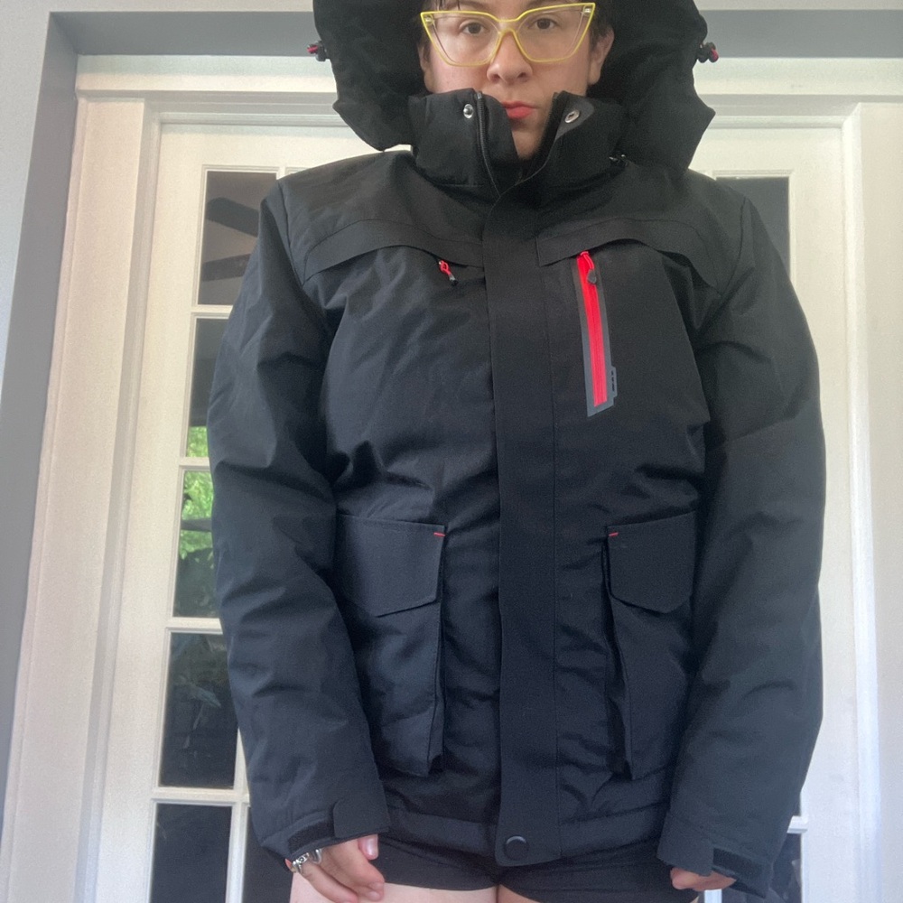 Kids Boys Black Winter Jacket